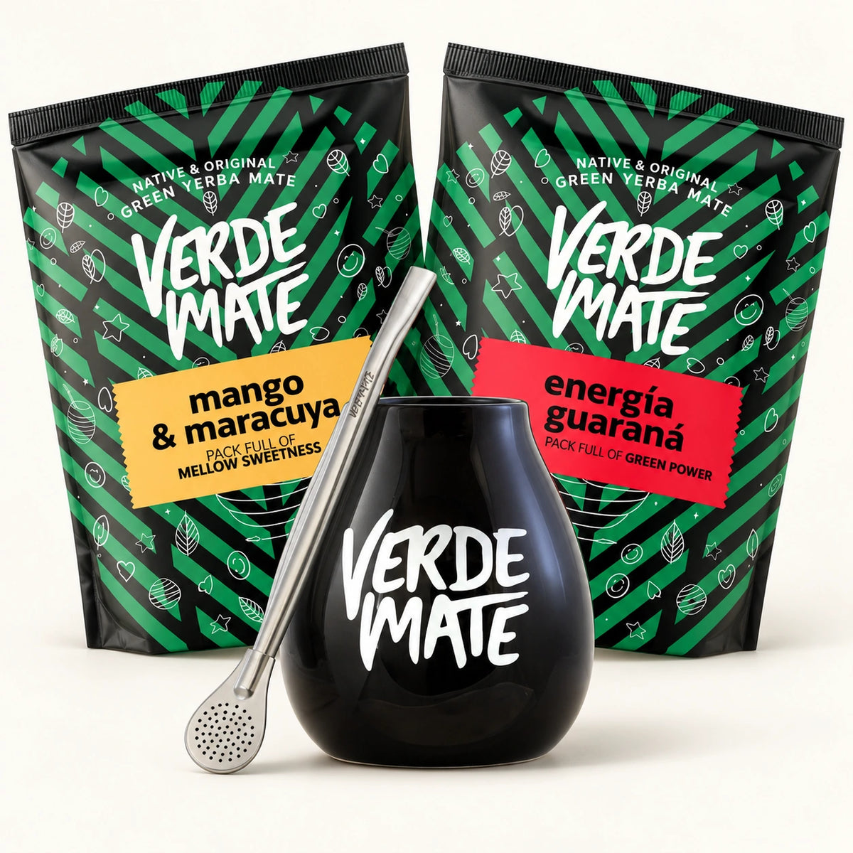 Verde Mate Green početni set — fotografija proizvoda na svetloj pozadini