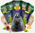 Početni yerba mate set – crni mermer – fotografija proizvoda