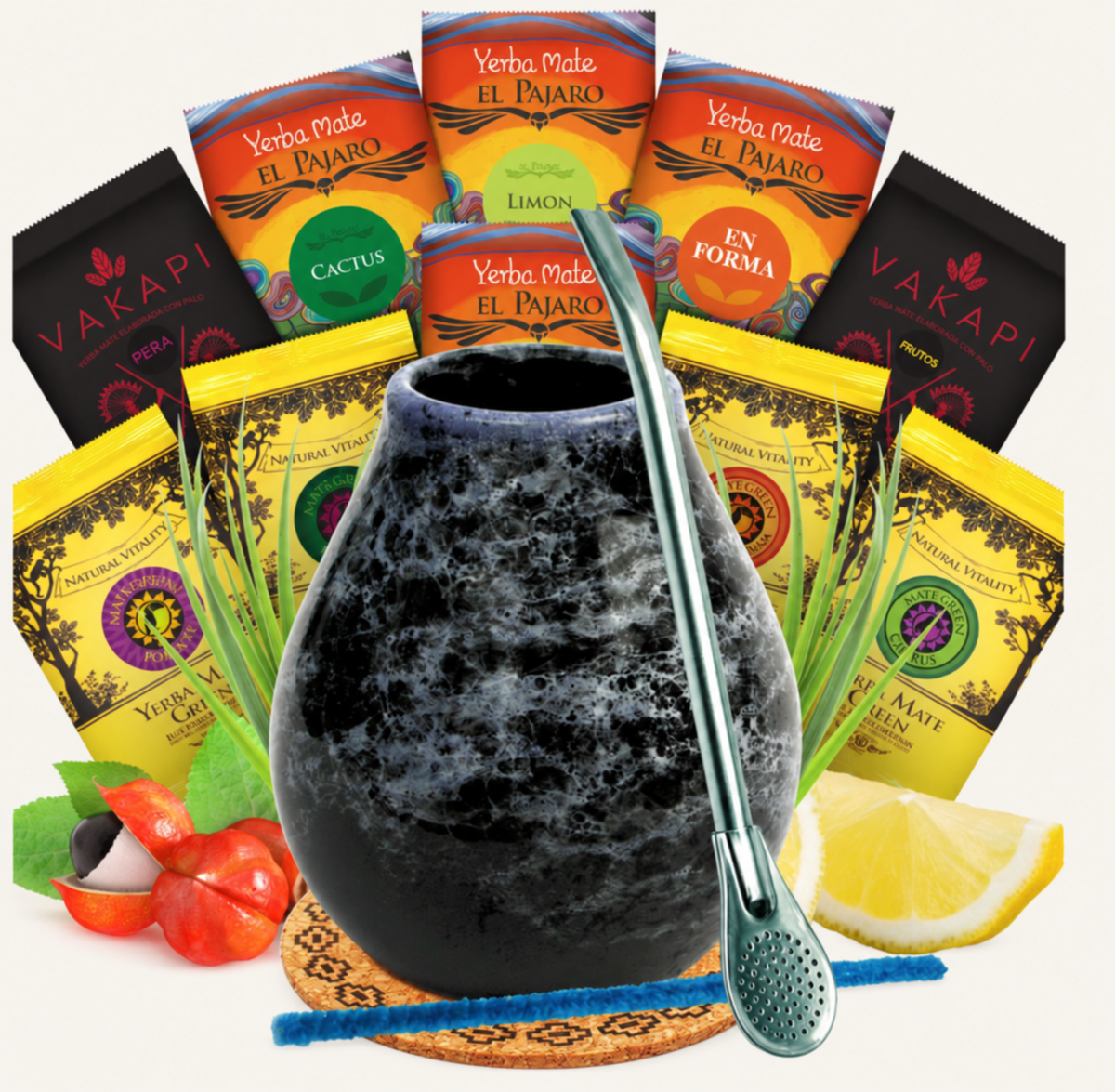 Yerba mate set El Pajaro, Vakapi i Mate Green – fotografija proizvoda