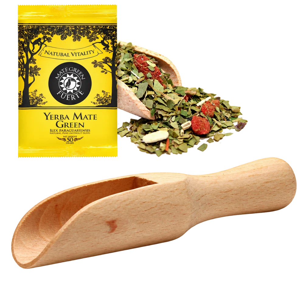 Drvena merica za yerba mate + POKLON 50g yerba mate